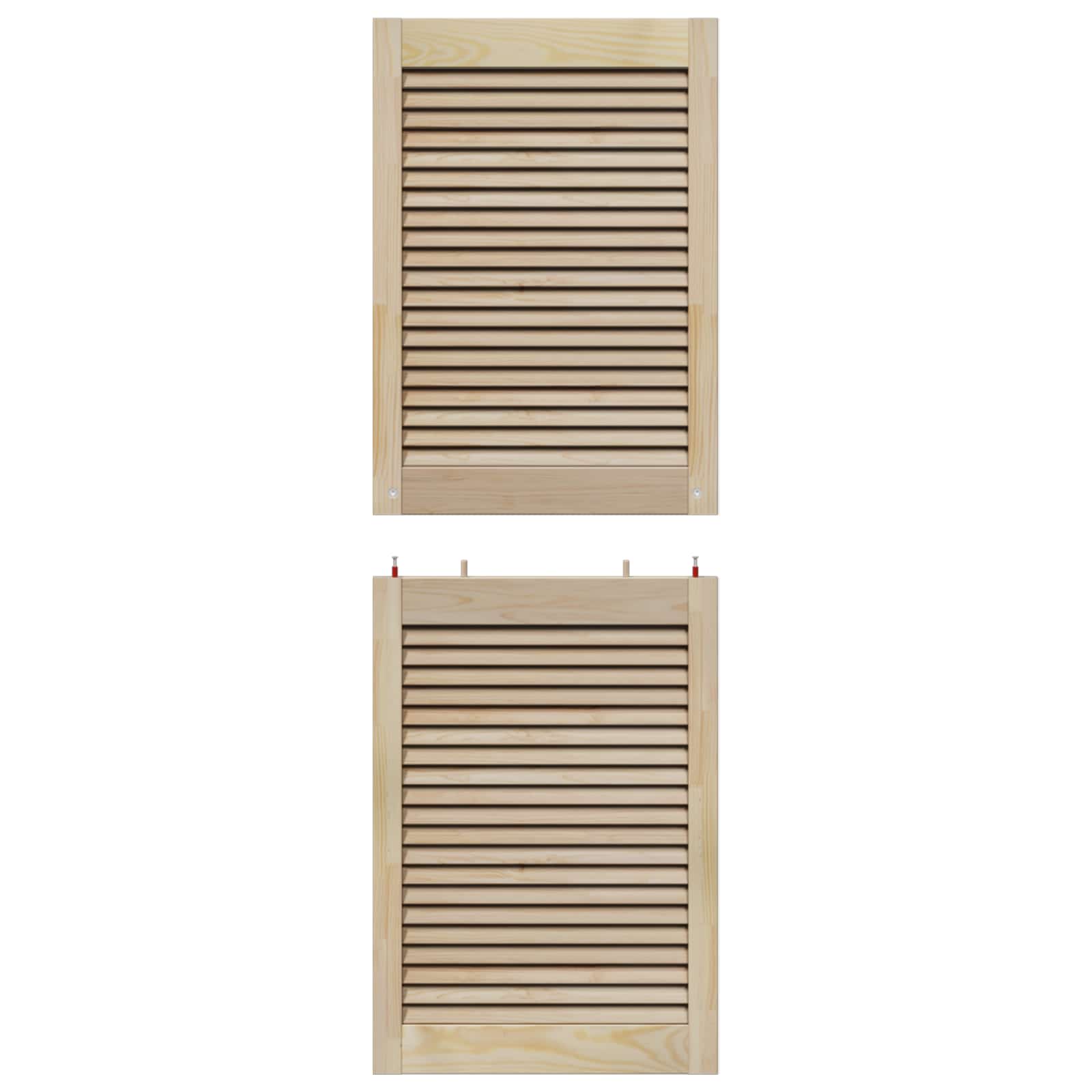 Ormarna vrata s vratima 4 pcs Prirodna 49,5 x 2,1 x 140,5 cm