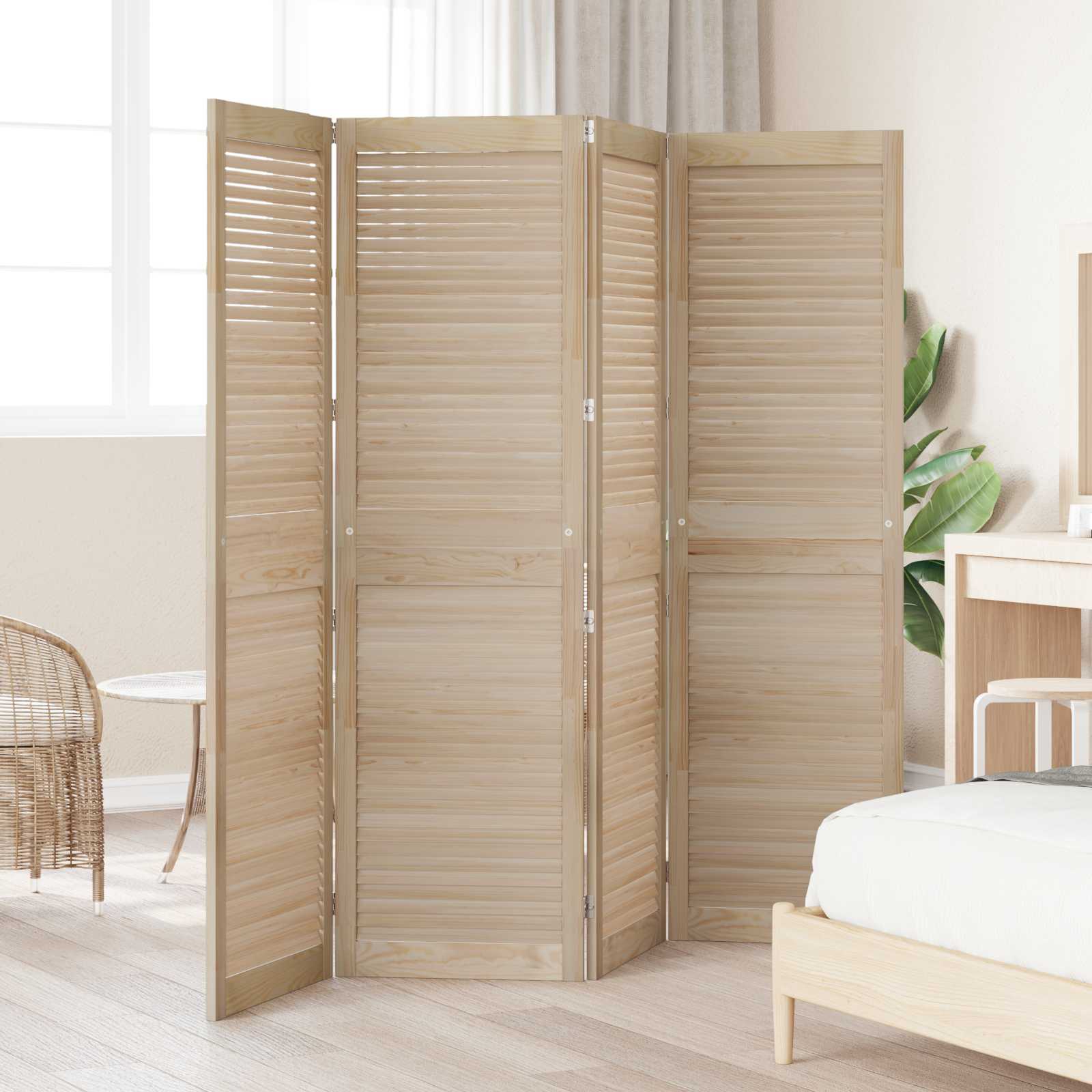 Ormarna vrata s vratima 4 pcs Prirodna 170 x 2,1 x 49,5 cm