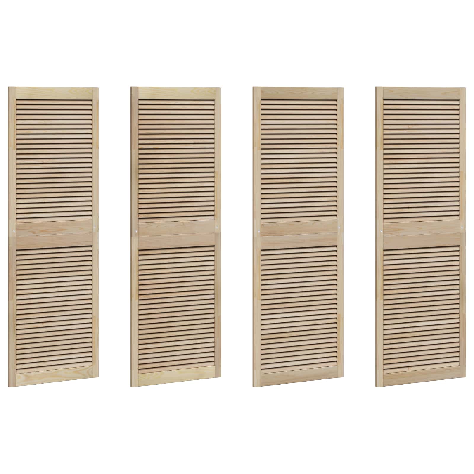 Ormarna vrata s vratima 4 pcs Prirodna 170 x 2,1 x 59,5 cm