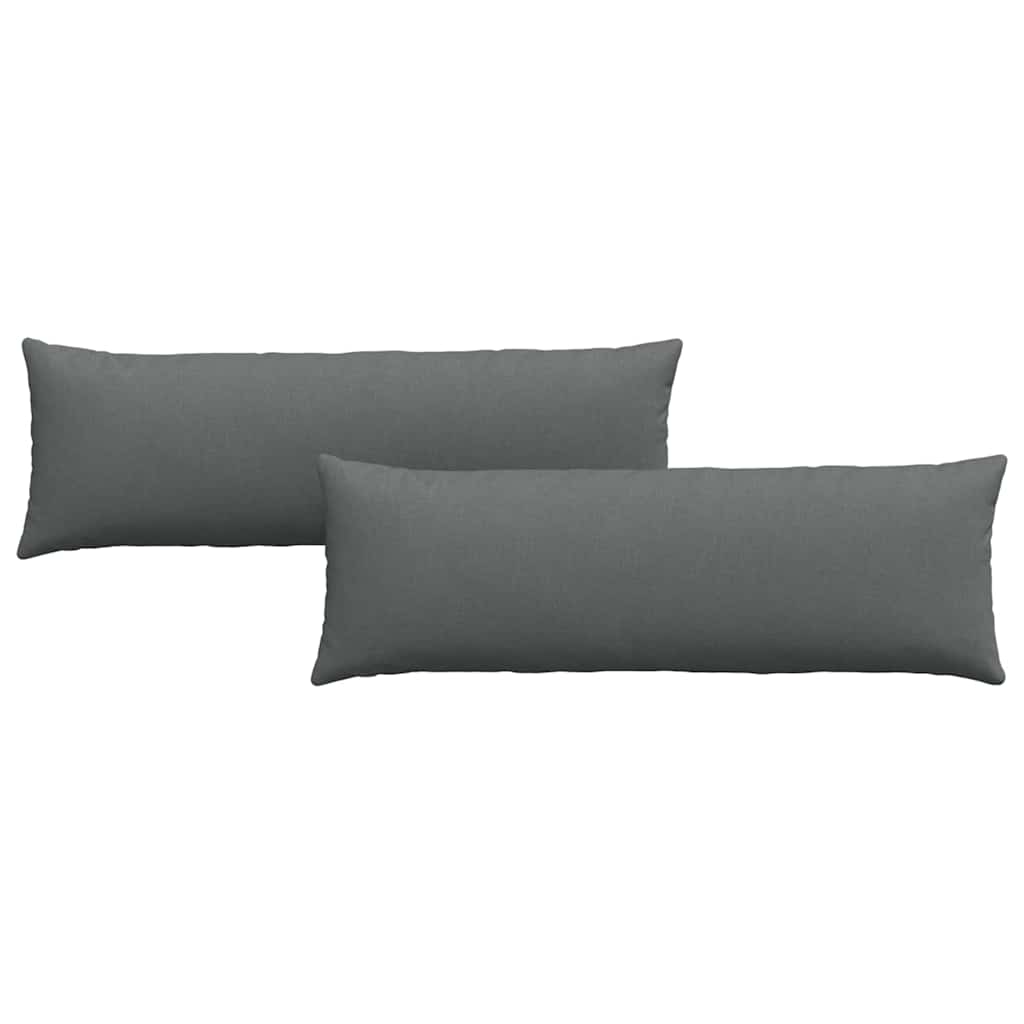 Jastučići za sofu 2 pcs Tamno siva 120 x 40 cm tkanina