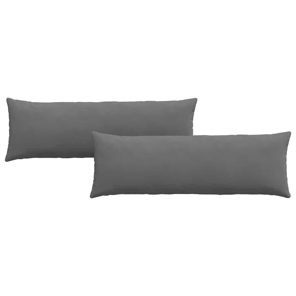 Jastučići za sofu 2 pcs Tamno siva 120 x 40 cm tkanina