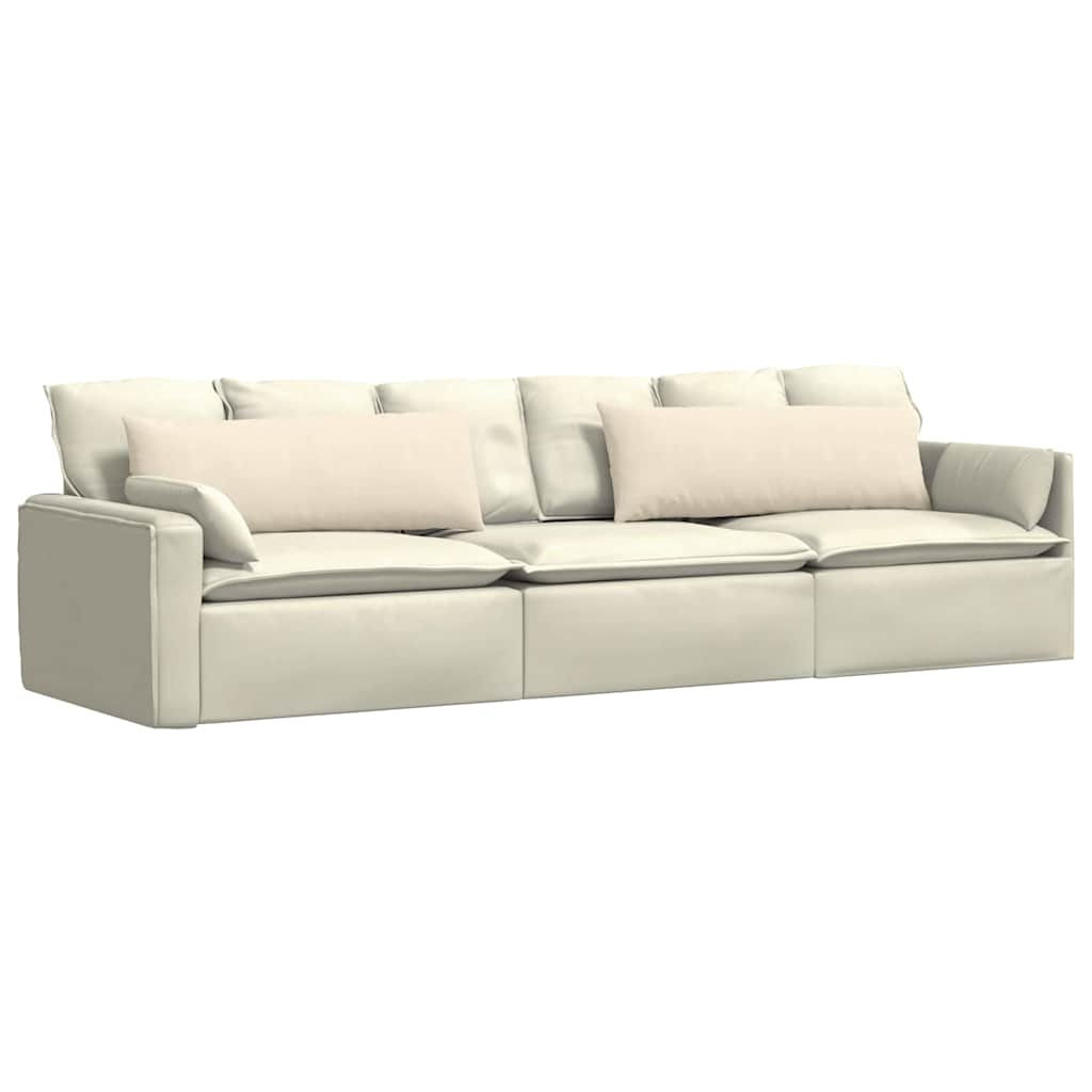 Jastučići za sofu 2 pcs Krema 120 x 40 cm Kordura tekstil