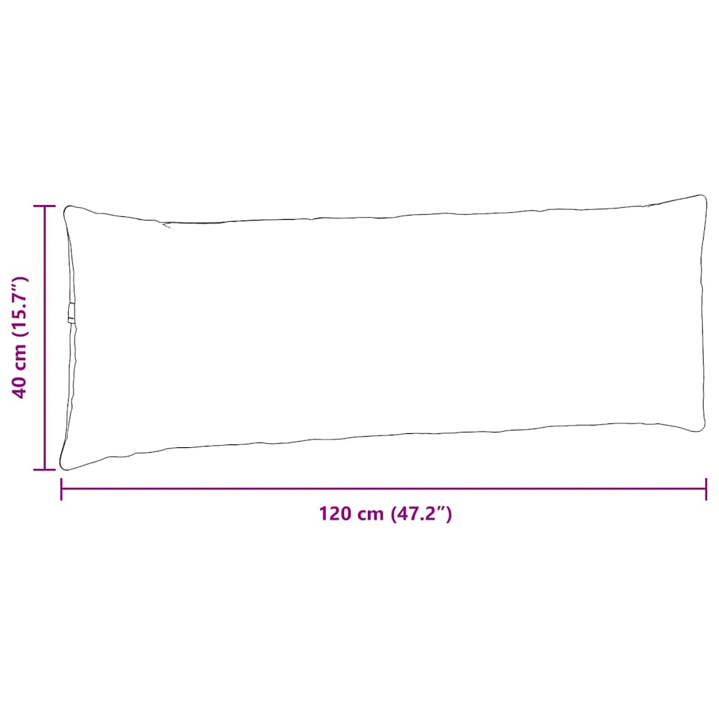 Jastučići za sofu 2 pcs Krema 120 x 40 cm Kordura tekstil