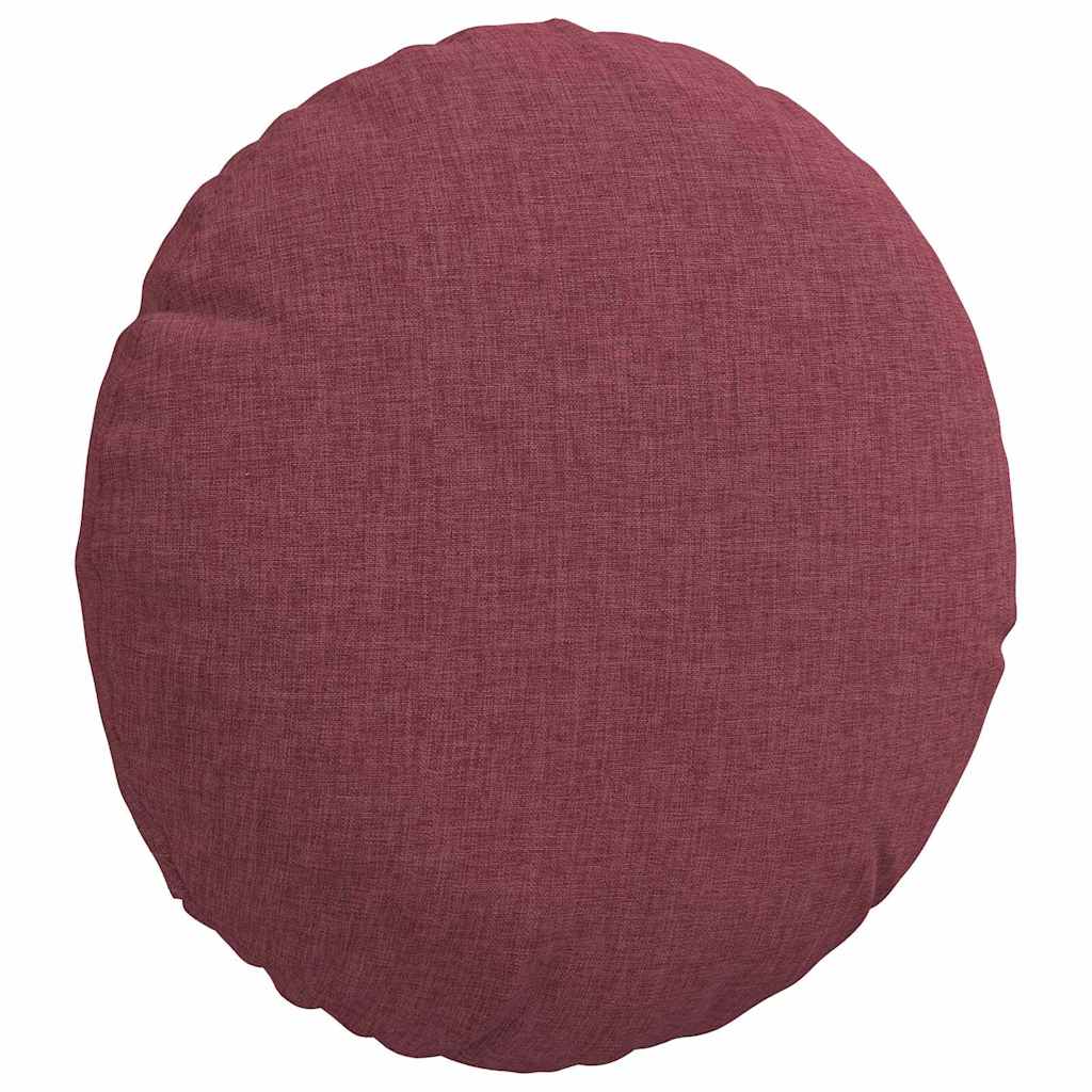 Jastučići za sjedenje 2 pcs Vinska crvena Ø30 x 13 cm tkanina