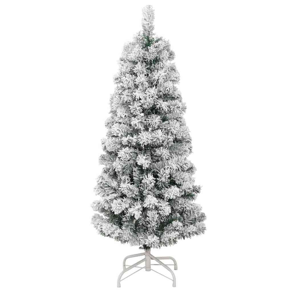 Umjetno božićno drvce s nogom Zelena i bijela 120 cm