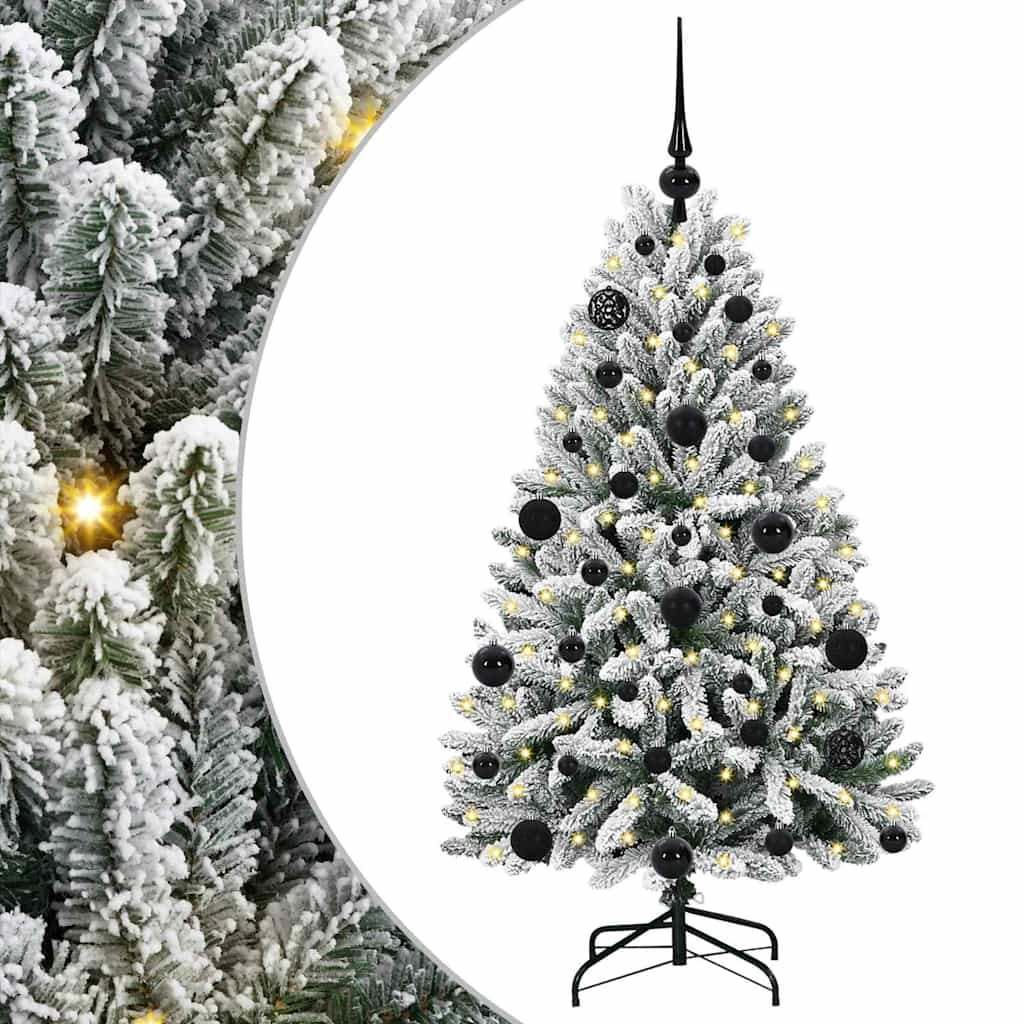 Umjetno božićno drvce Zelena i bijela 120 cm PVC i metal