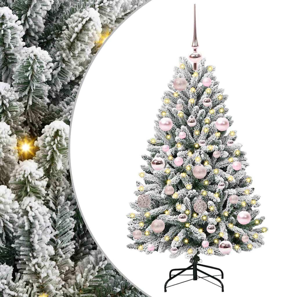 Umjetno božićno drvce Zelena i bijela 120 cm PVC i metal