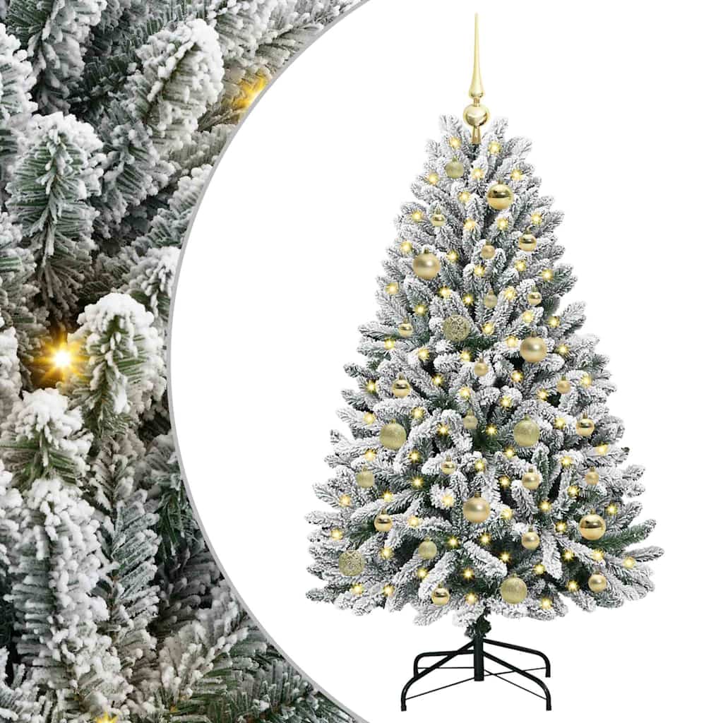 Umjetno božićno drvce Zelena i bijela 120 cm PVC i metal