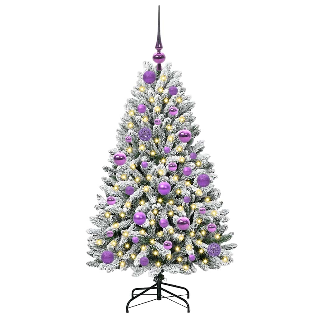 Umjetno božićno drvce Zelena i bijela 120 cm PVC i metal
