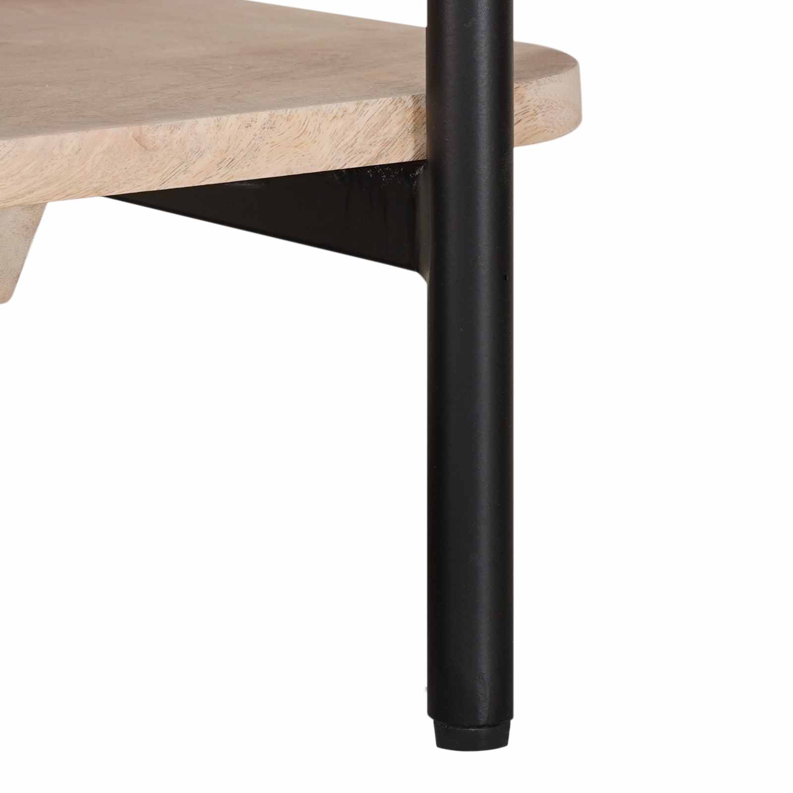 Ručni stolić za kavu Bijela 85 x 45 x 50 cm Čvrsto drvo manga