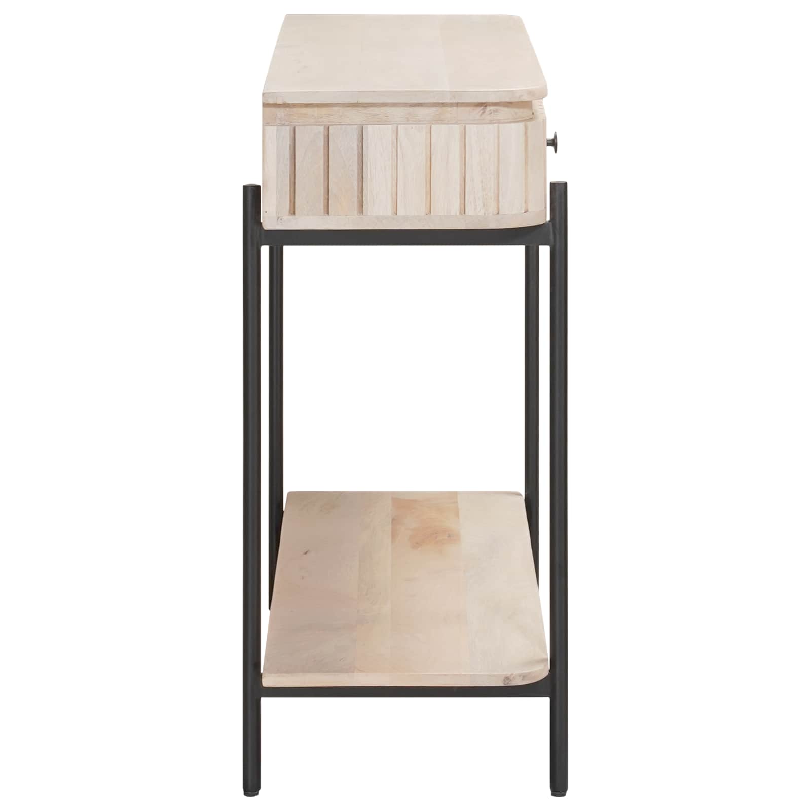 Ručni stol Bijela 100 x 30 x 76 cm Čvrsto drvo manga