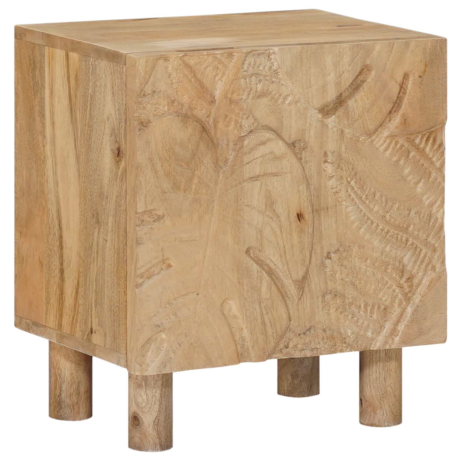 Ručno rađeni noćni ormarić Tamnije smeđi teak 40 x 30 x 45 cm