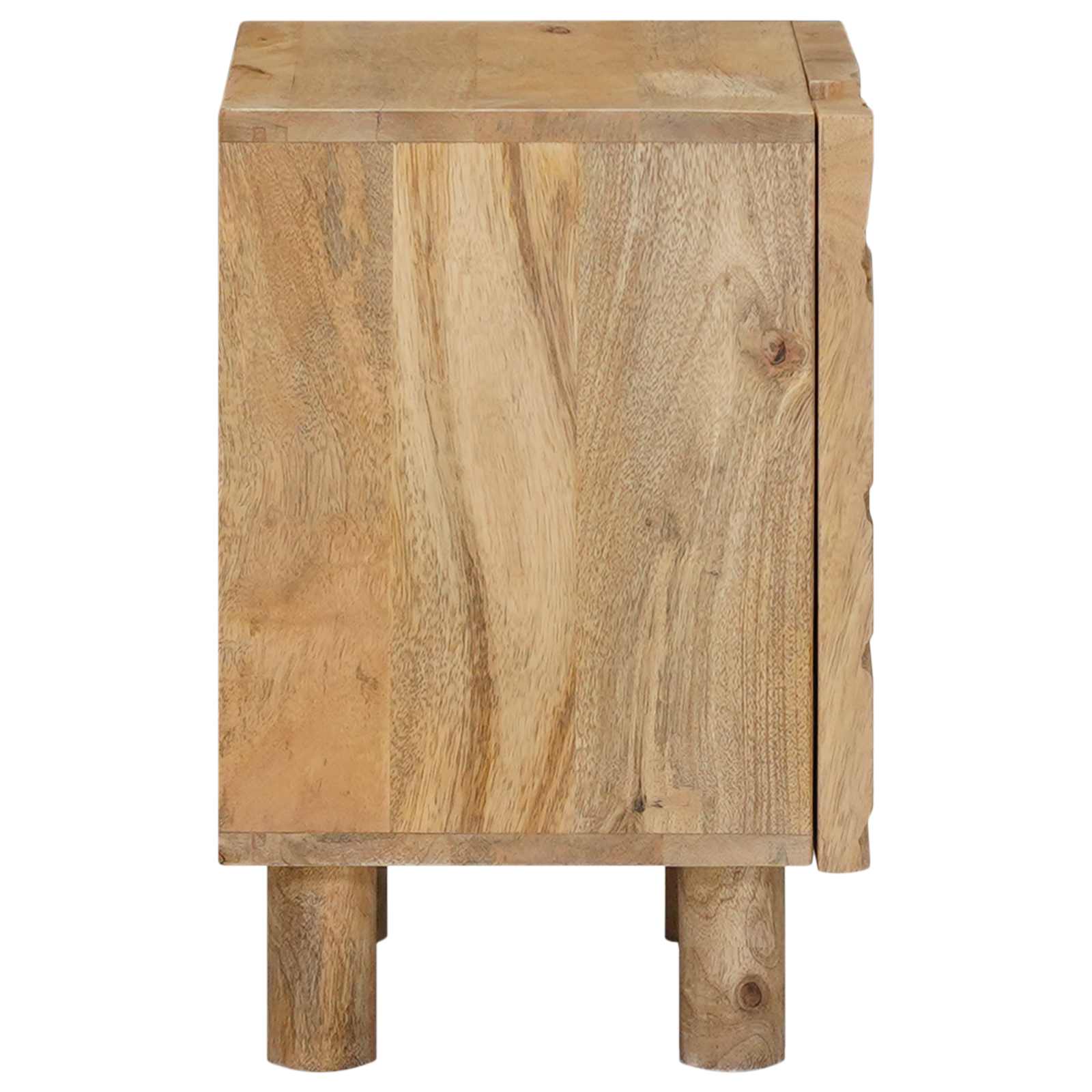 Ručno rađeni noćni ormarić Tamnije smeđi teak 40 x 30 x 45 cm