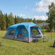 Instant šator Plava 10 osoba 185T Poliester s PU premazom
