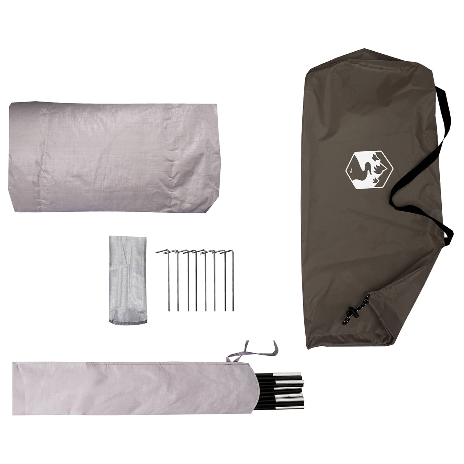 Tunelski šator Smeđa i siva 4 osobe