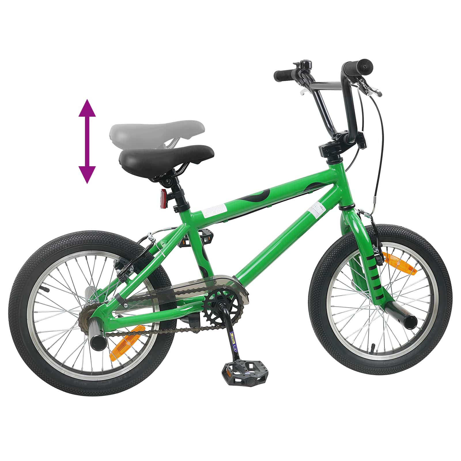 BMX Bicikl 16 Inča za 5-8 godina Zelena