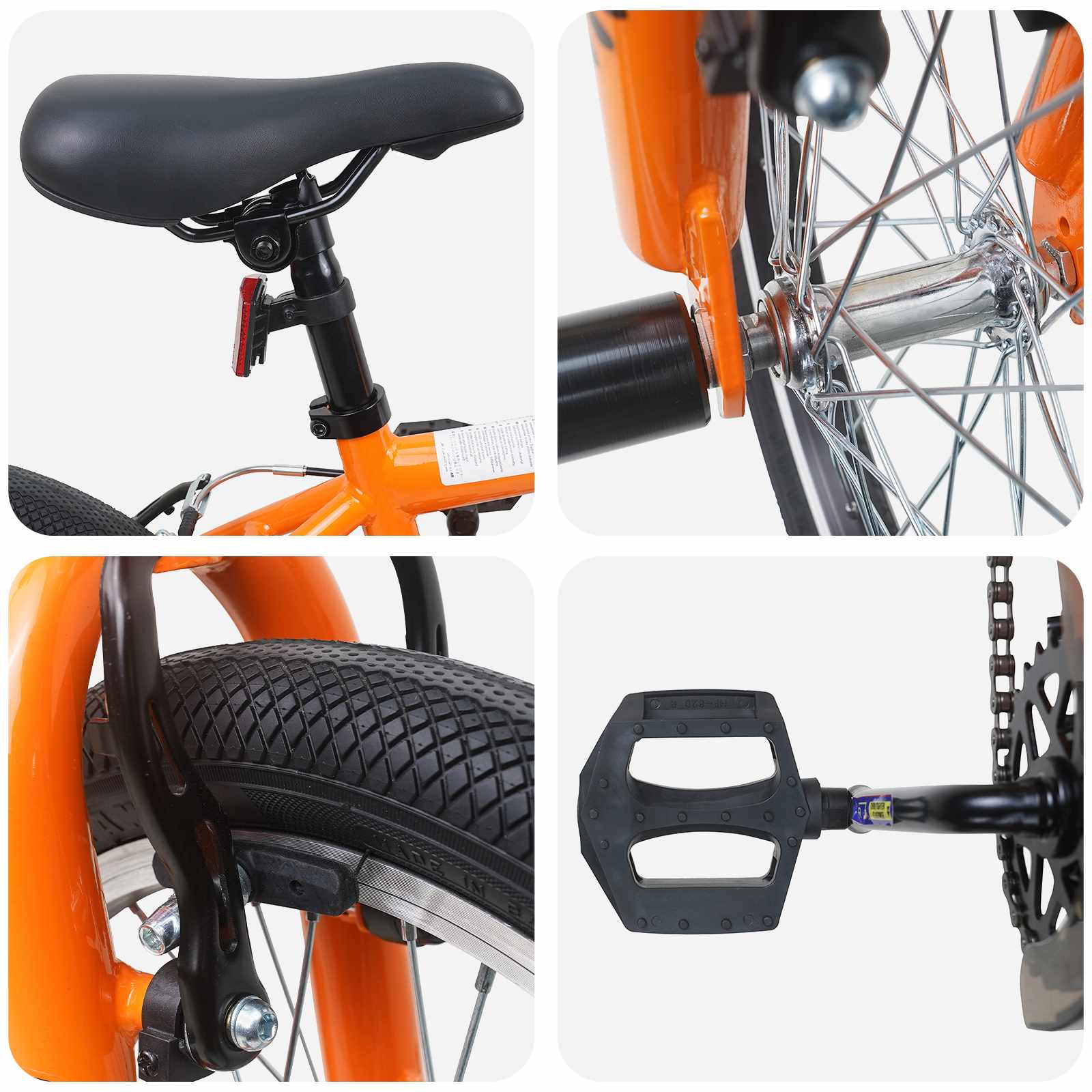BMX Bicikl 20 Inča za osobe starije od 9 godina Narančasta