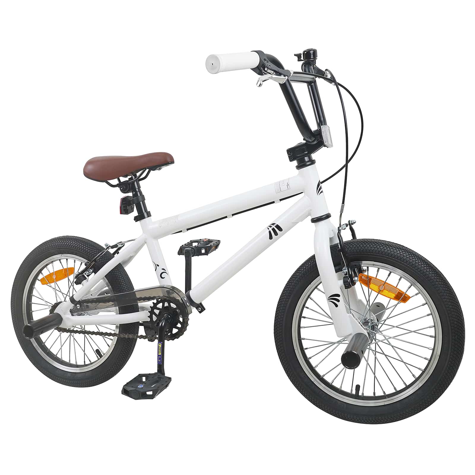 BMX Bicikl 18 Inča za djecu od 7 do 10 godina Bijela