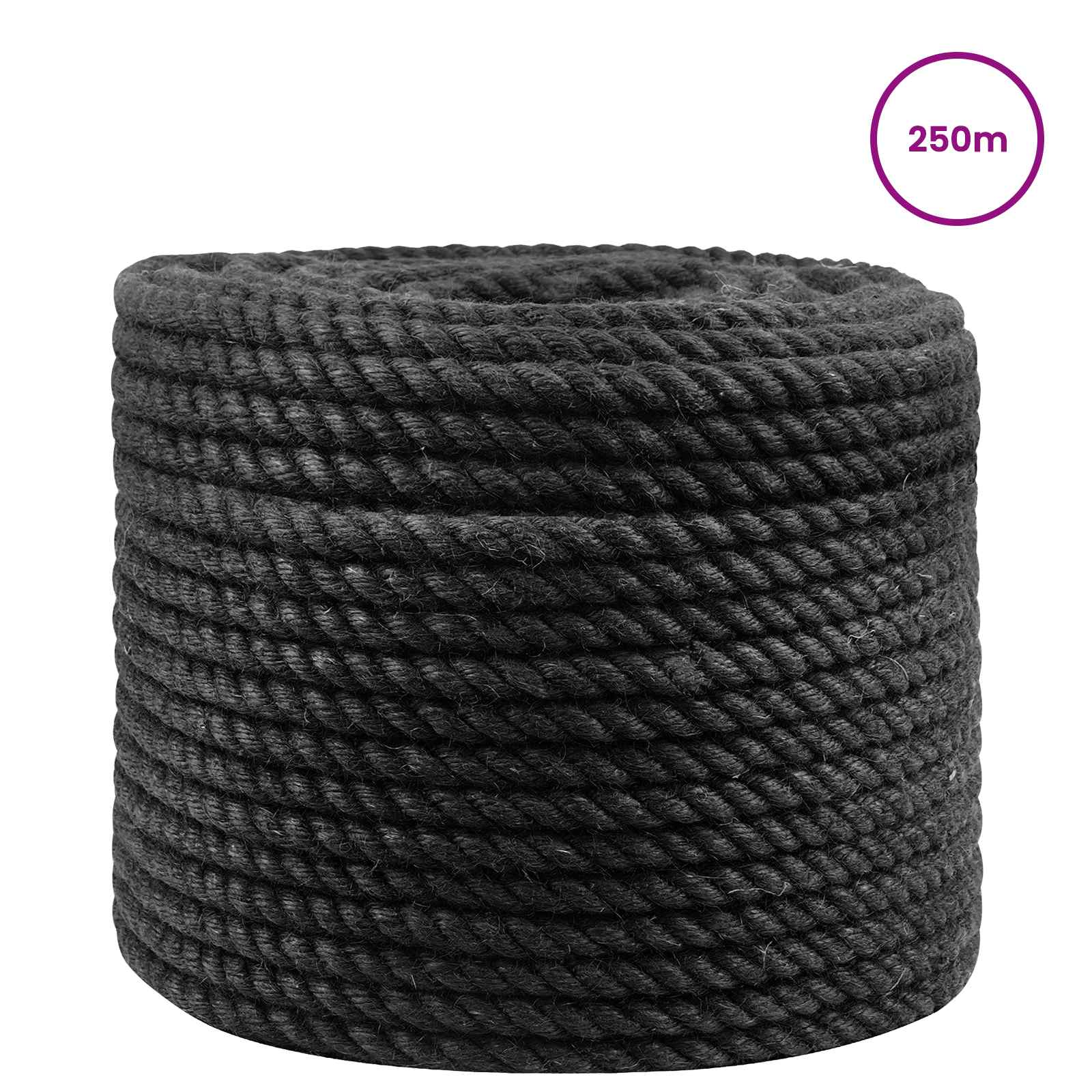 Uže od jute 12 Crna 100% Juta Tossa
