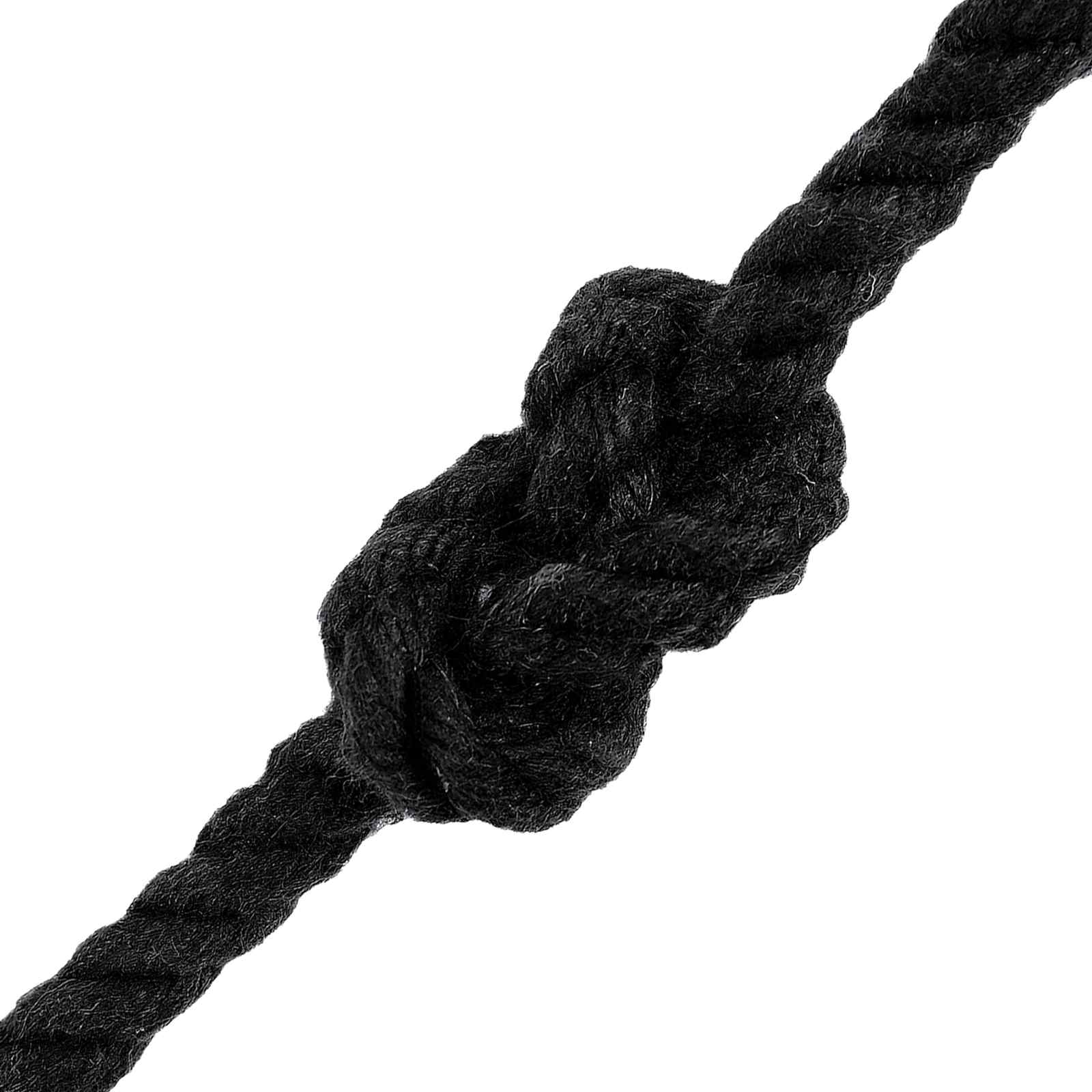 Konop Crna 0,4 x 0,4 x 5000 cm Pamuk