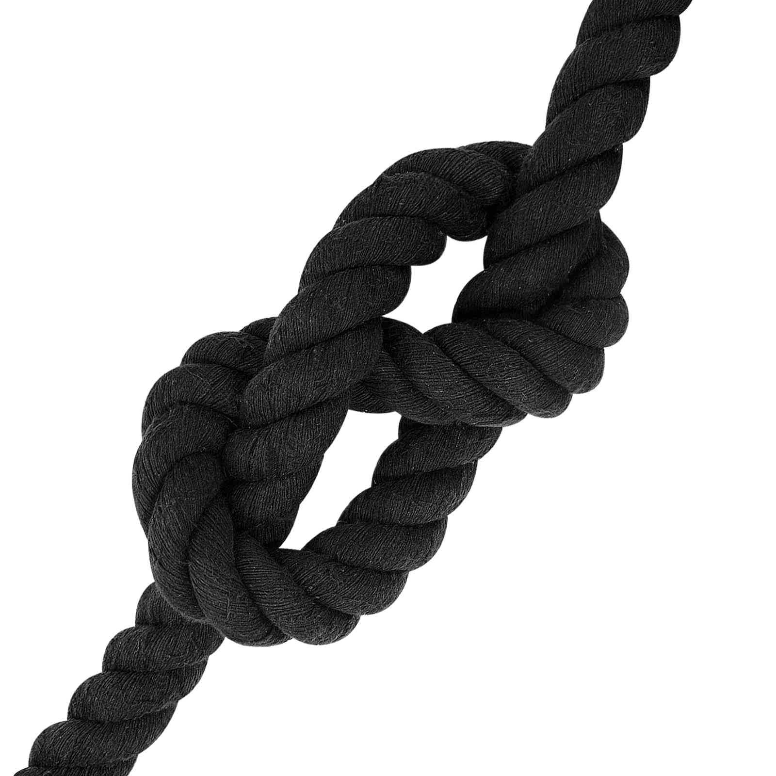 Konop Crna 3 x 3 x 1000 cm Pamuk