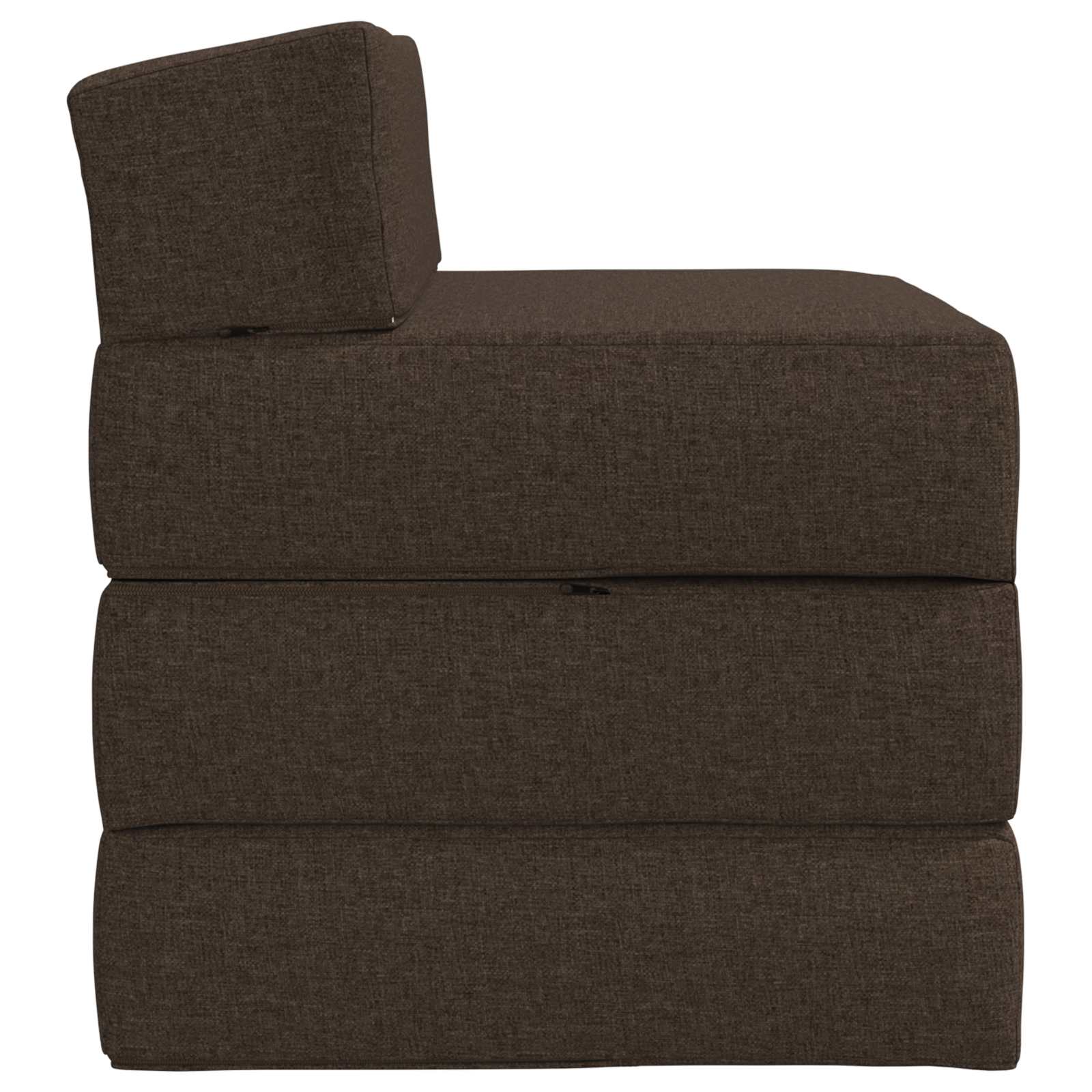 Sofa na razvlačenje Sivosmeđa 200 x 70 x 15 cm Tkanina