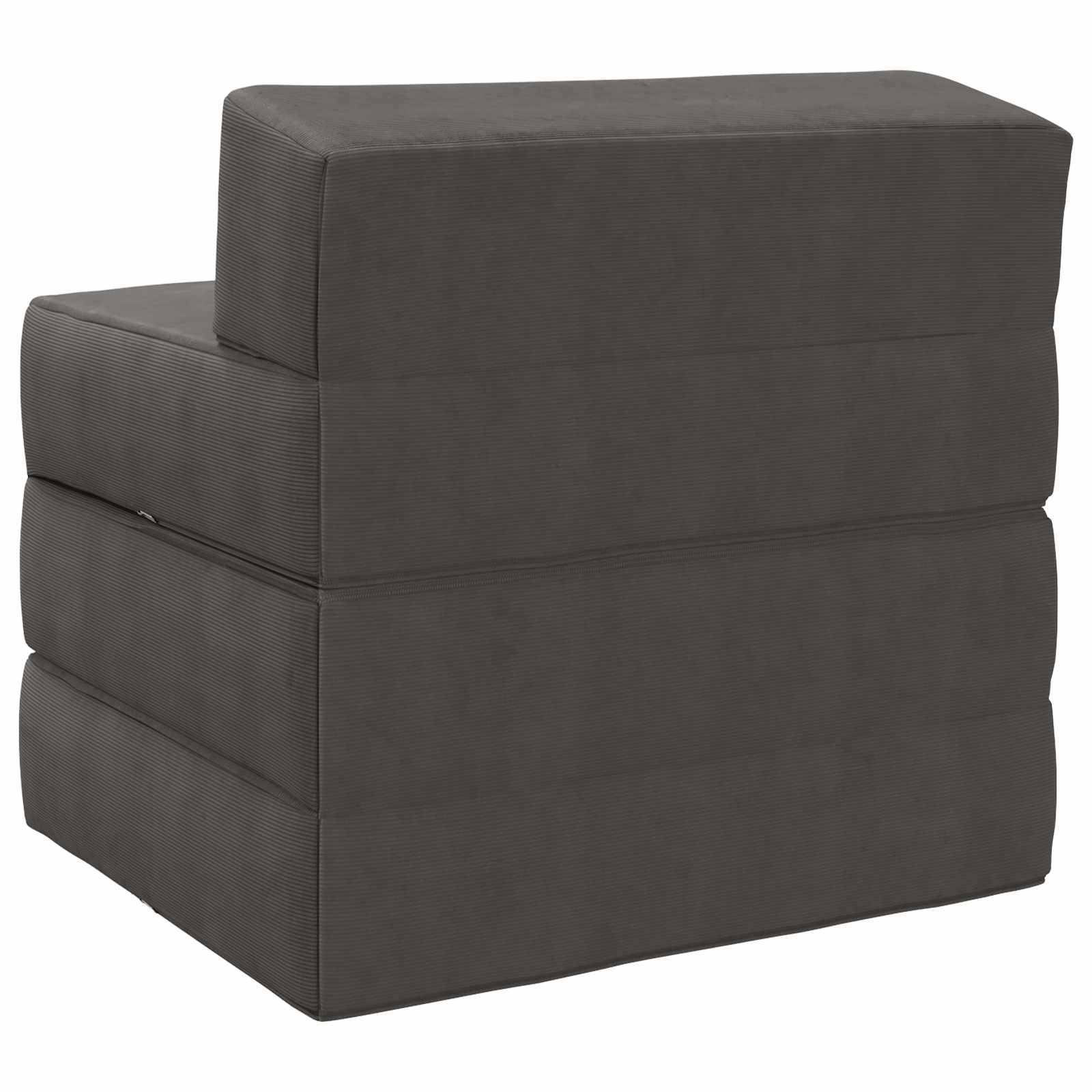 Sofa na razvlačenje Tamnosiva 200 x 70 x 15 cm Kordura tekstil