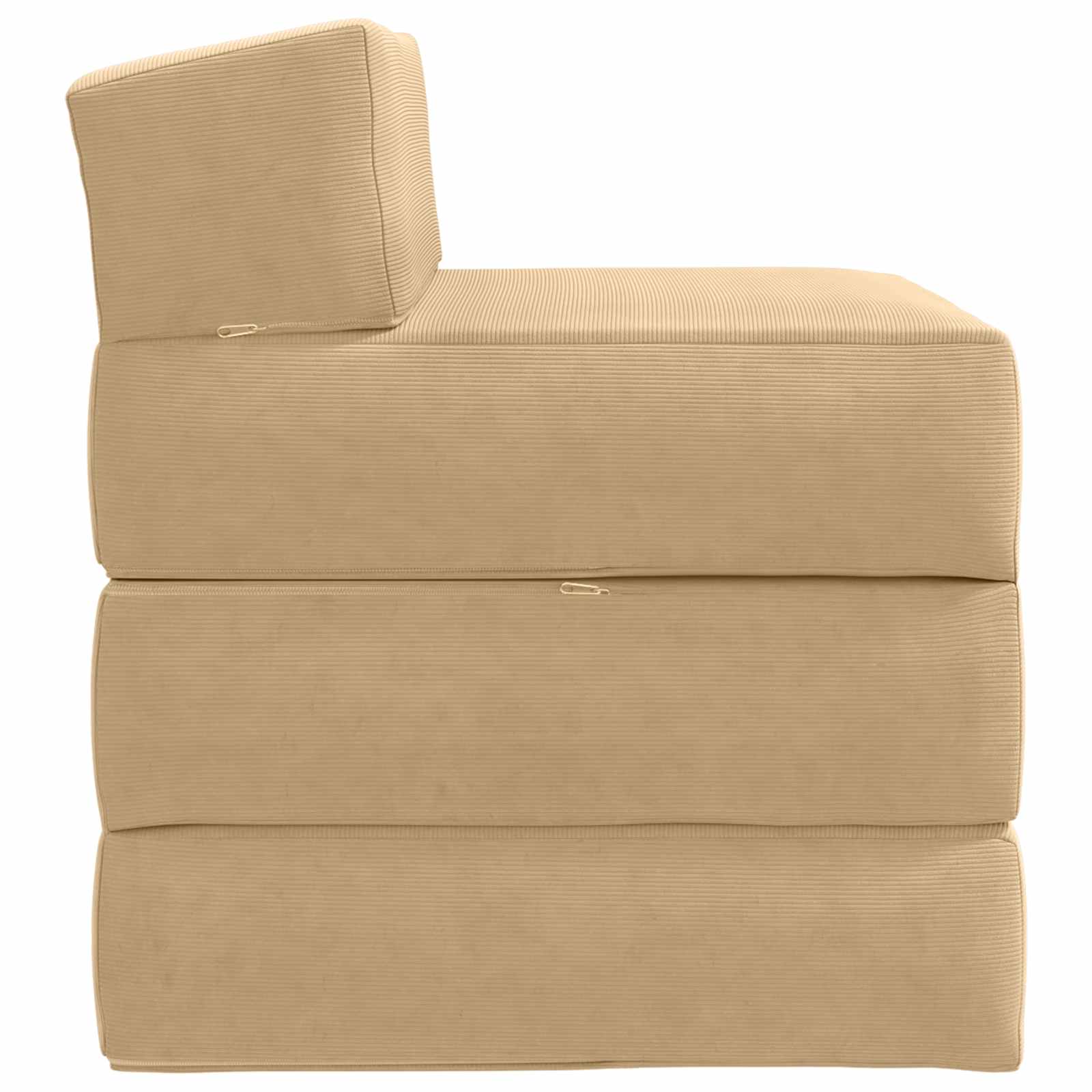 Sofa na razvlačenje Svijetlozeleni sivi 200 x 70 x 15 cm