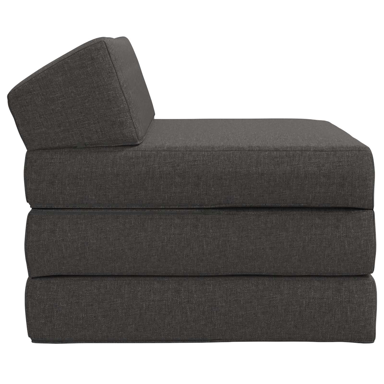 Sofa na razvlačenje Tamnosiva 200 x 70 x 10 cm Tkanina