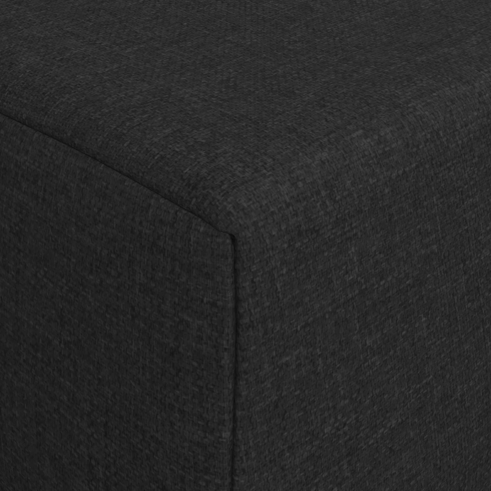 Sofa na razvlačenje Crna 200 x 70 x 10 cm Tkanina