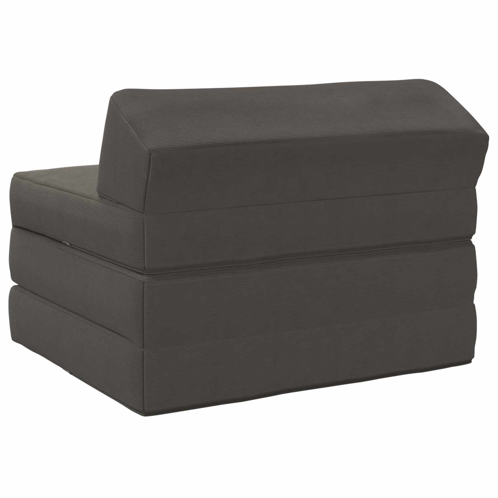 Sofa na razvlačenje Tamnosiva 200 x 70 x 10 cm Kordura tekstil