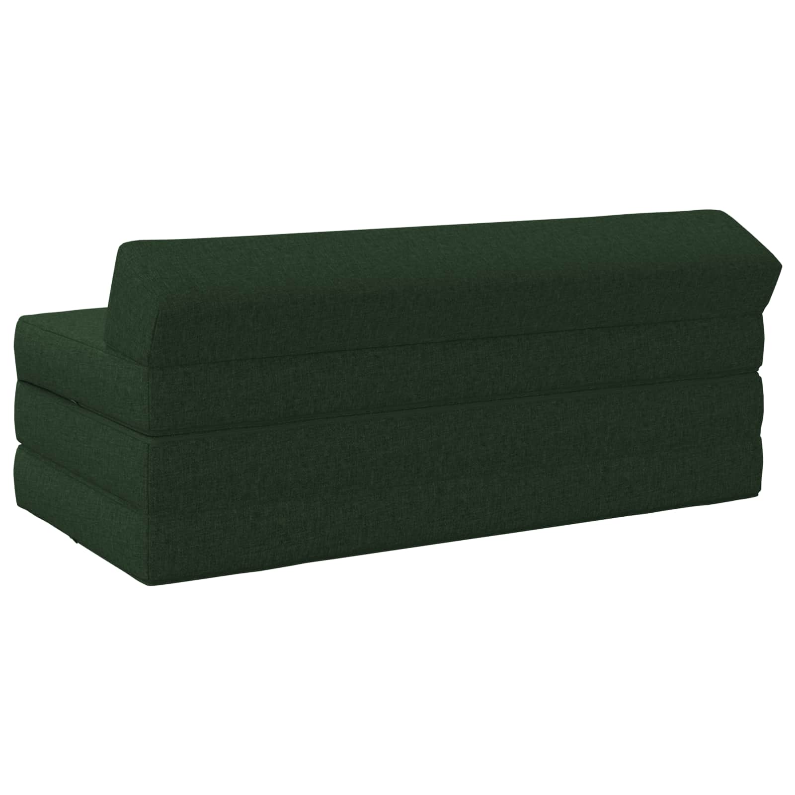 Sofa na razvlačenje Tamnozelena 120 x 60 x 49 cm Tkanina