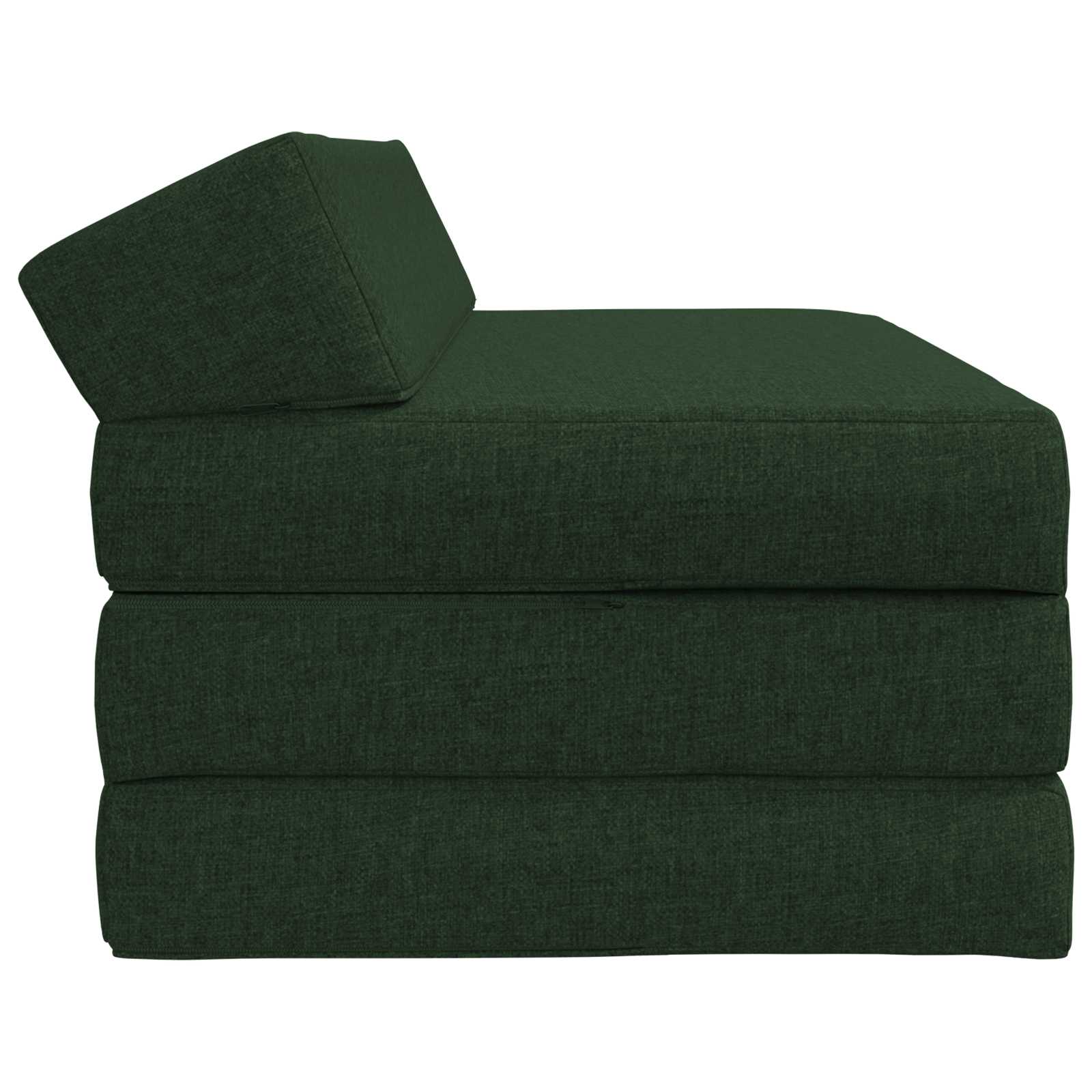 Sofa na razvlačenje Tamnozelena 120 x 60 x 49 cm Tkanina