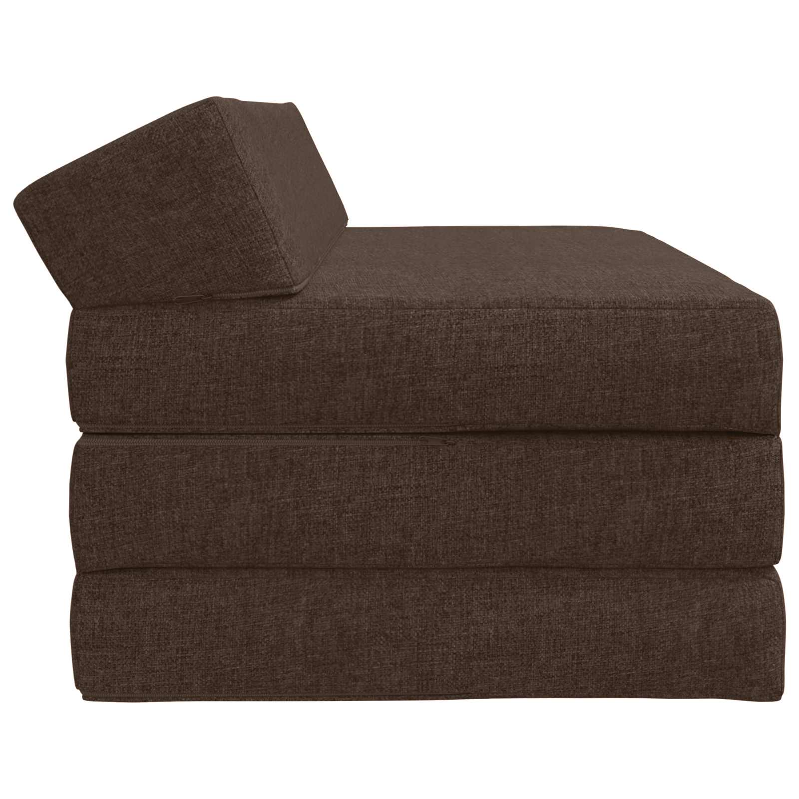 Sofa na razvlačenje Sivosmeđa 120 x 60 x 49 cm Tkanina