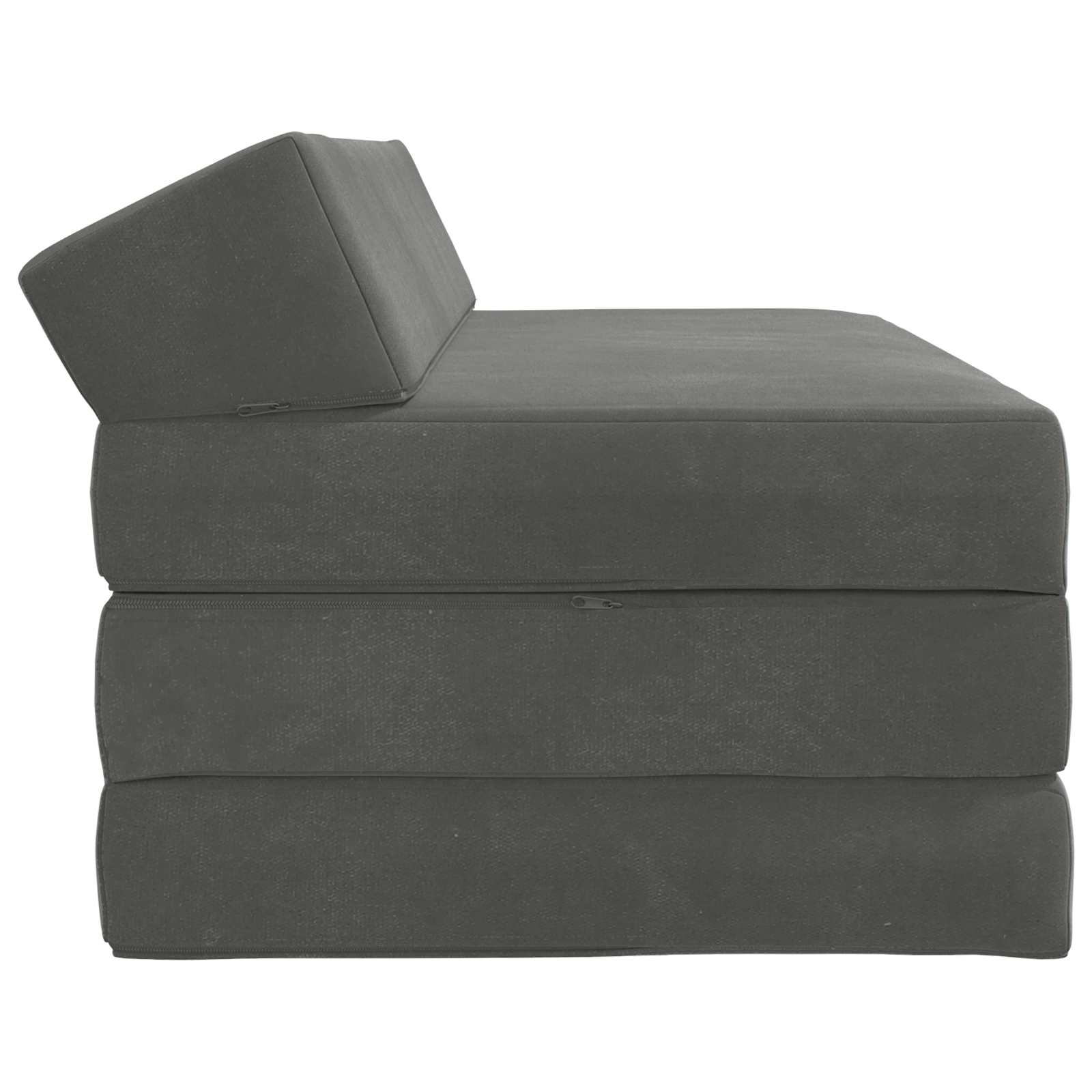 Sofa na razvlačenje Tamnosiva 120 x 60 x 49 cm Tkanina
