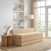 Sofa na razvlačenje Zelena Siva 120 x 60 x 49 cm Tkanina