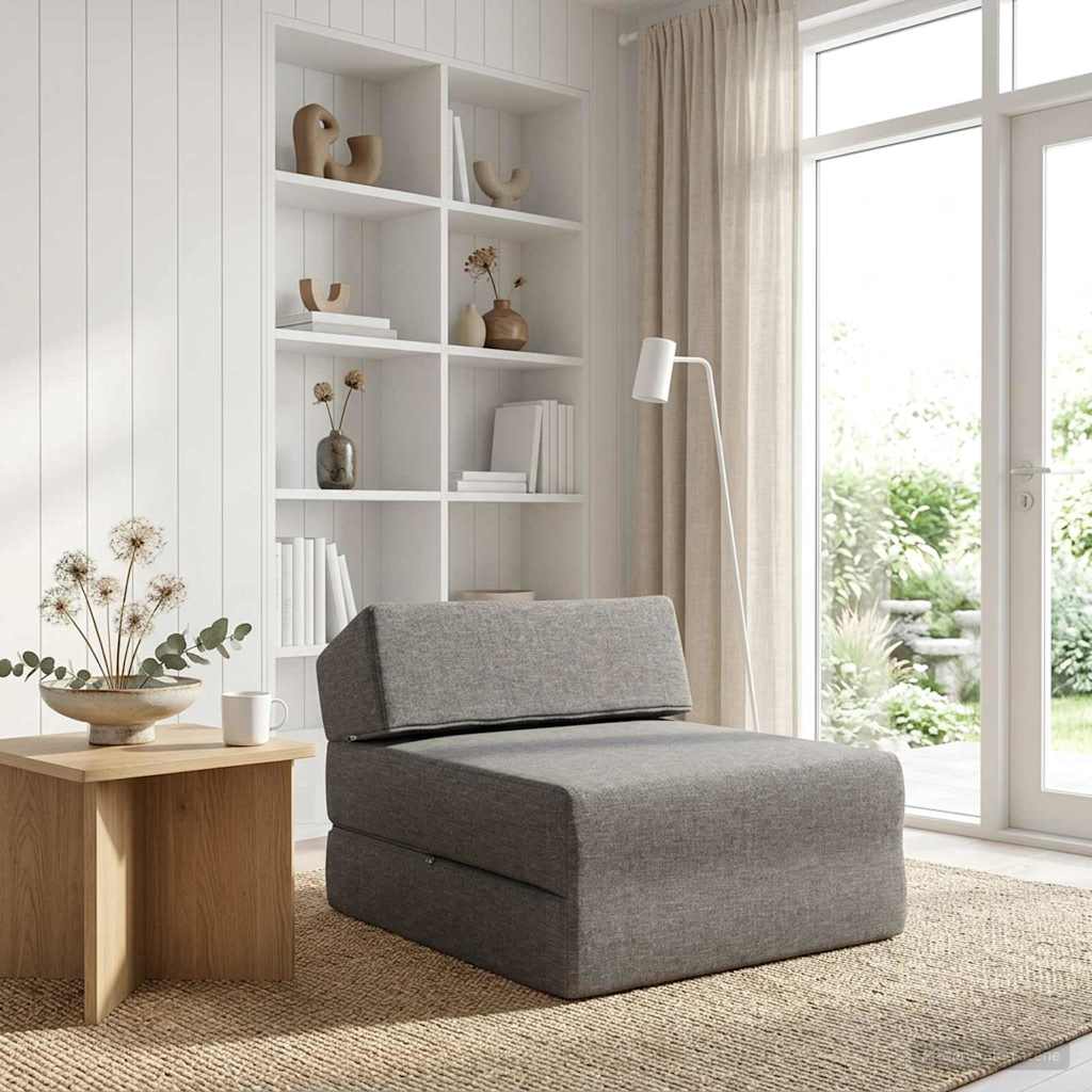 Sofa na razvlačenje Svjetlosiva 60 x 70 x 41 cm Tkanina