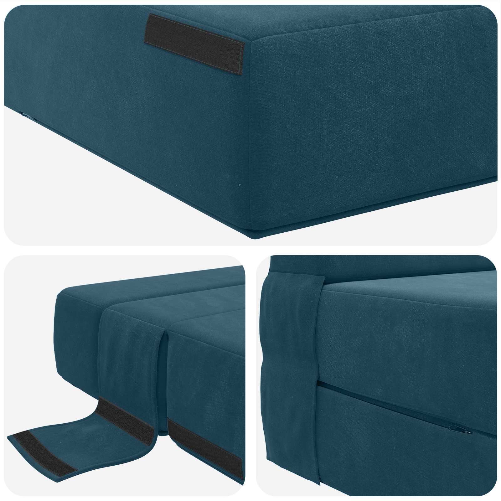Sofa na razvlačenje Plava 70 x 72 x 60 cm Tkanina