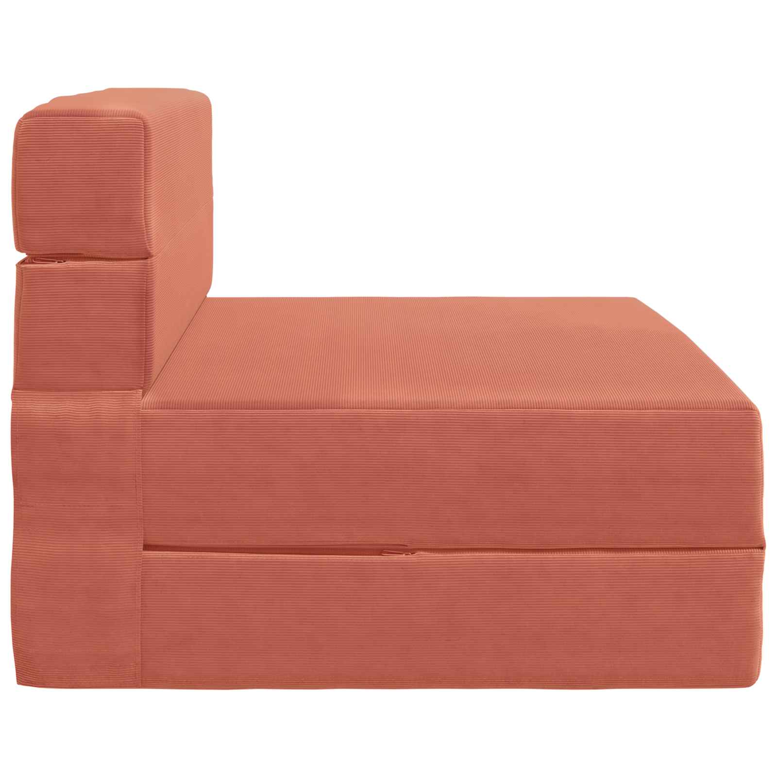 Sofa na razvlačenje Crvena narančasta 70 x 72 x 60 cm Tkanina
