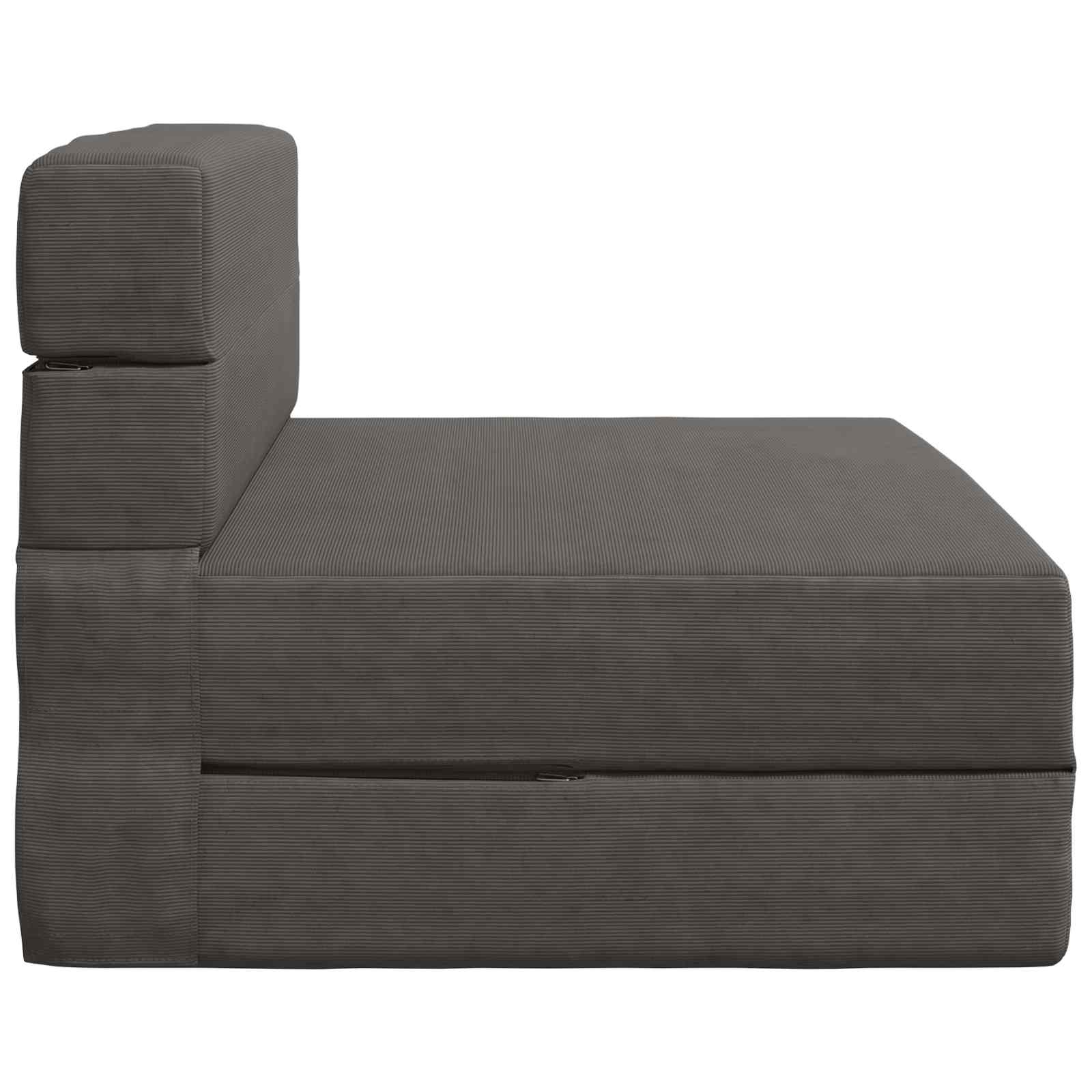 Sofa na razvlačenje Tamnosiva 70 x 80 x 60 cm Tkanina