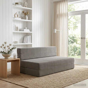 Sofa na razvlačenje Svjetlosiva 152 x 86,5 x 60 cm Tkanina