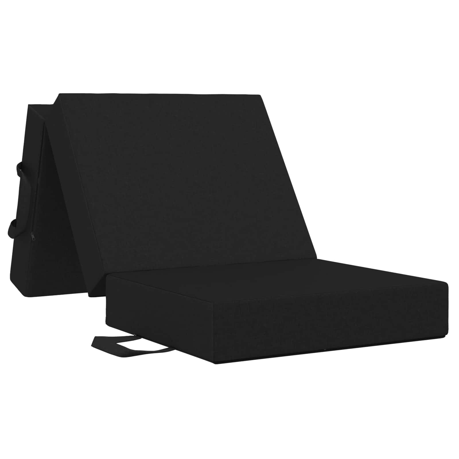 Sofa na razvlačenje 75 x 63 x 45 cm Crna