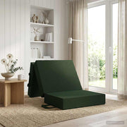 Sofa na razvlačenje 90 x 63 x 45 cm Tamnozelena