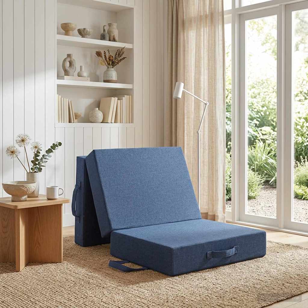Sofa na razvlačenje 75 x 63 x 45 cm Plava