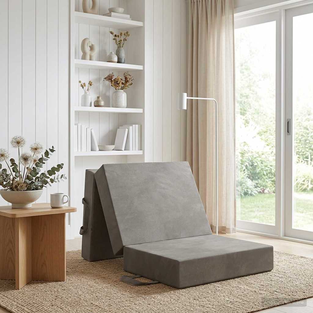Sofa na razvlačenje 90 x 63 x 45 cm Svjetlosiva