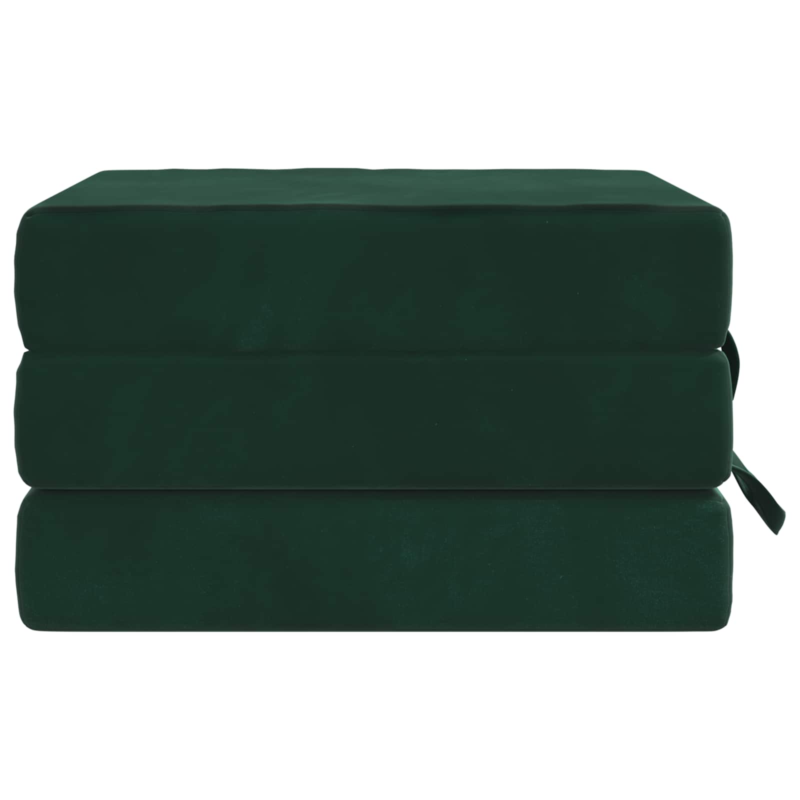 Sofa na razvlačenje 90 x 63 x 45 cm Tamnozelena