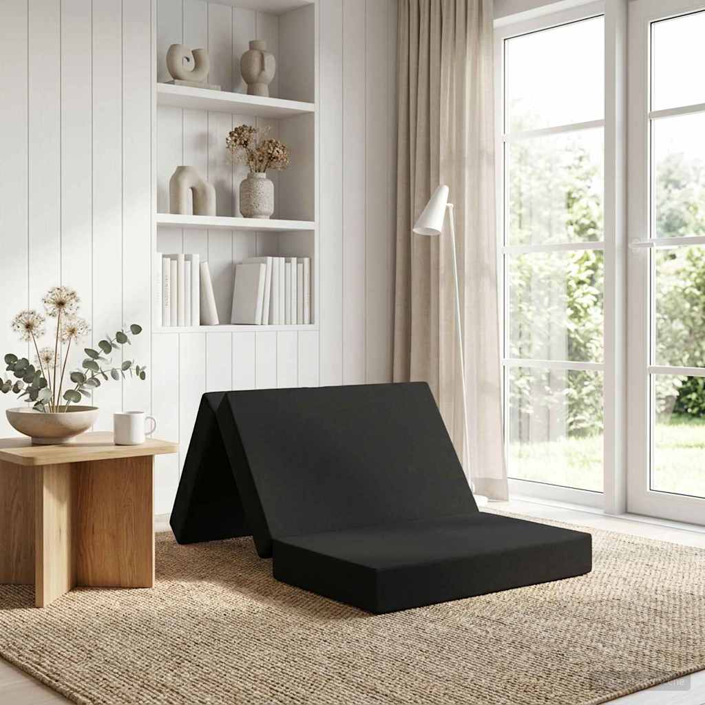 Sofa na razvlačenje 80 x 67 x 45 cm Crna