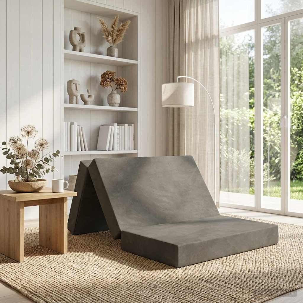 Sofa na razvlačenje 80 x 67 x 45 cm Svjetlosiva