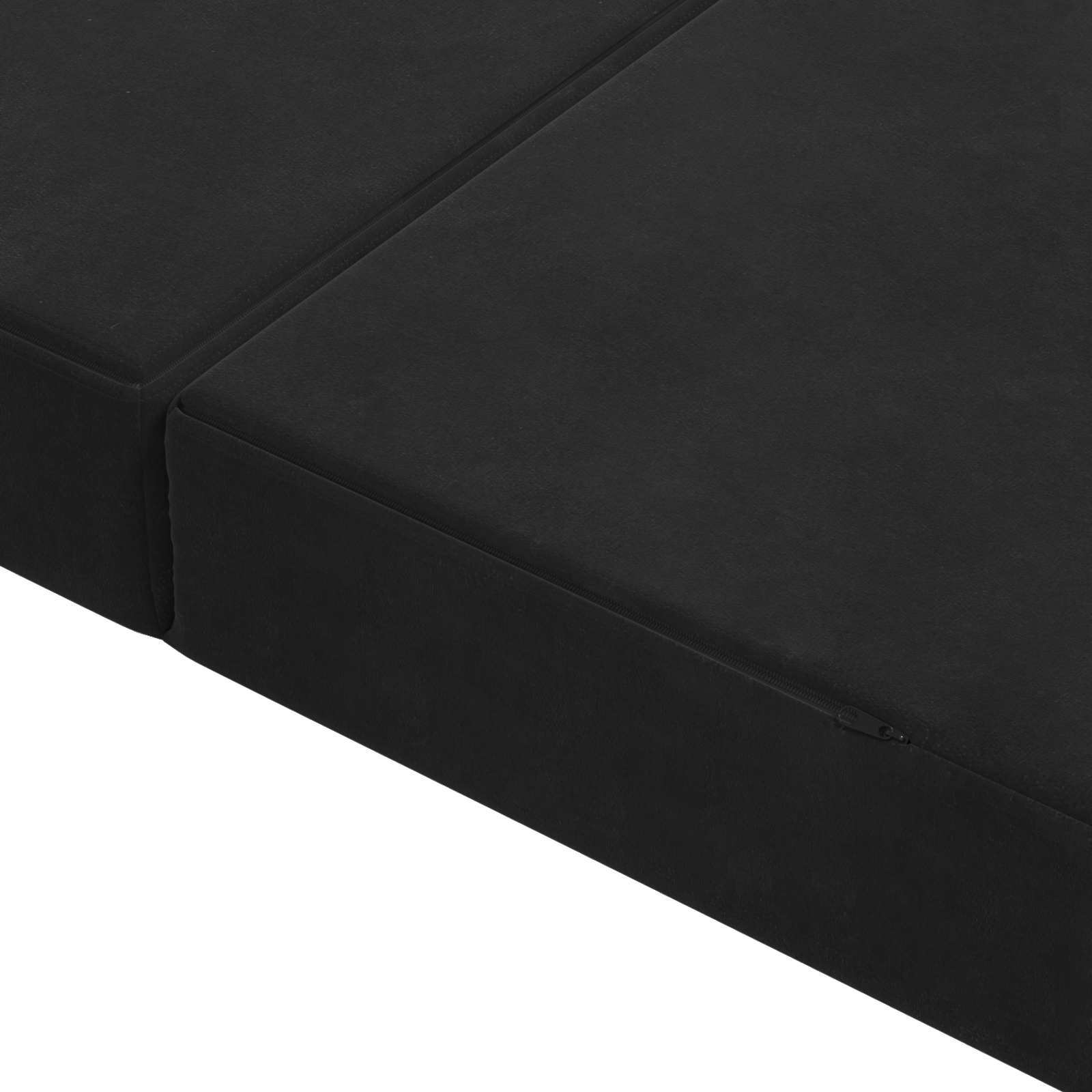 Sofa na razvlačenje 80 x 67 x 45 cm Crna