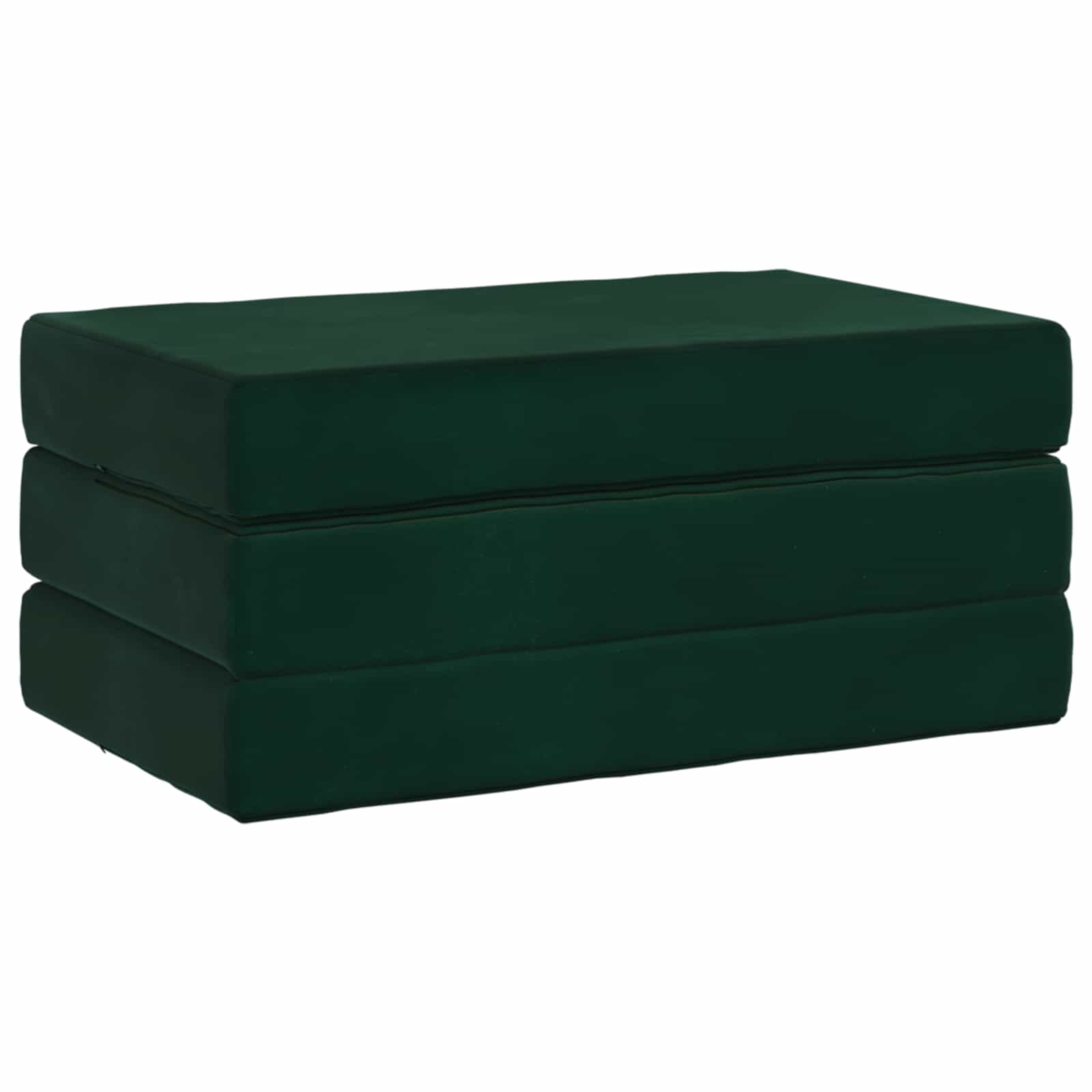 Sofa na razvlačenje 100 x 67 x 45 cm Tamnozelena